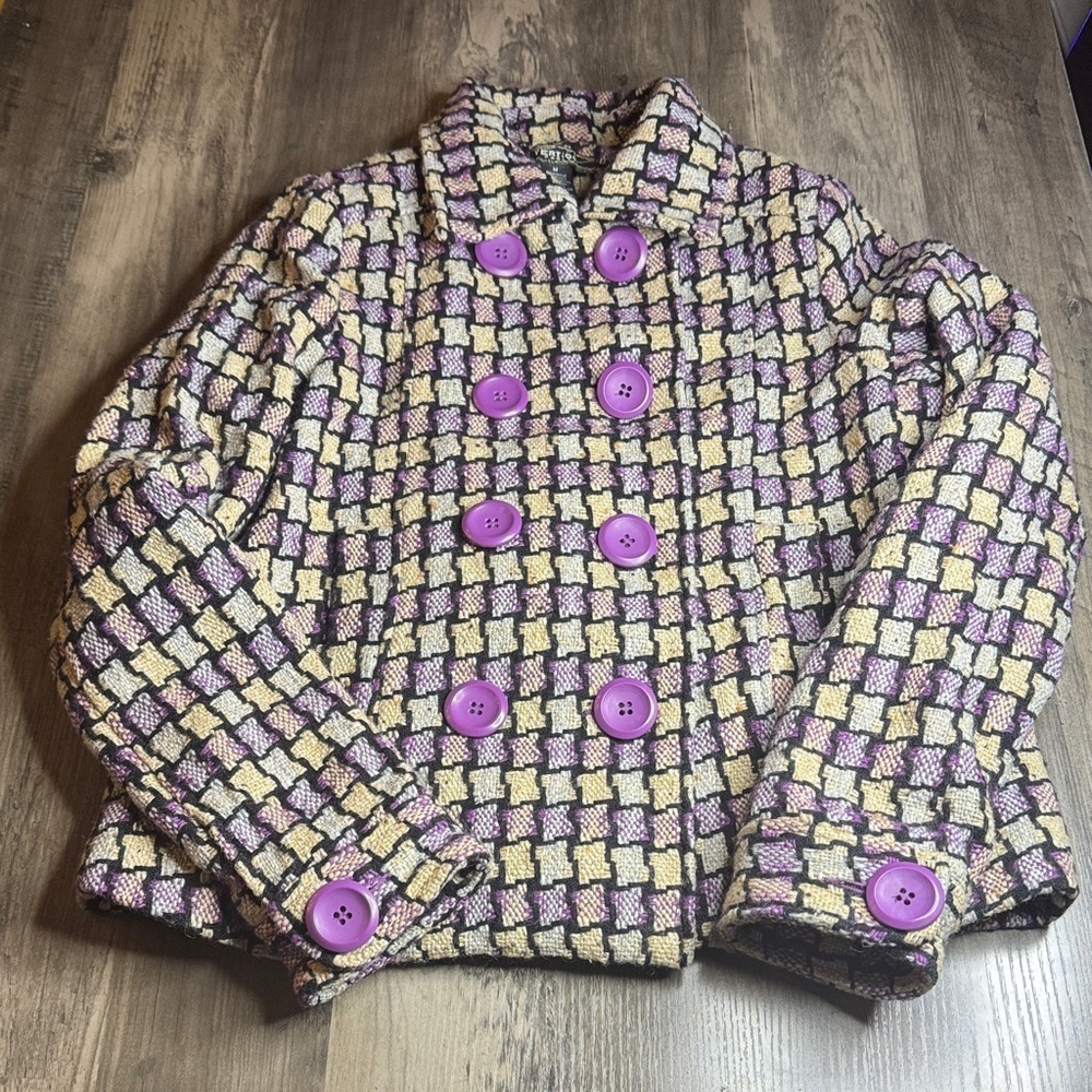 Vertigo Paris Multicolor Tweed Jacket - Picture 1 of 4